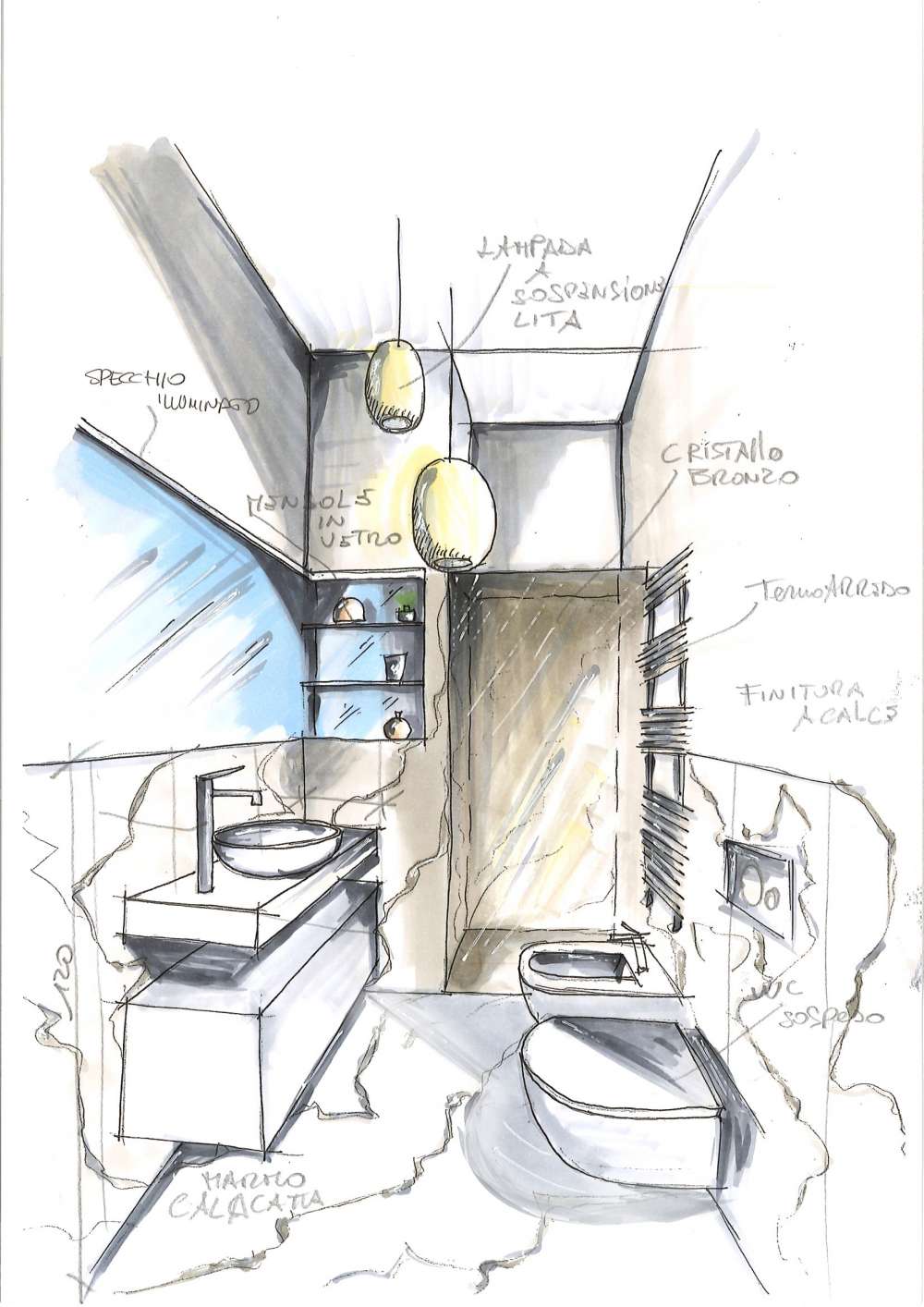 SCHIZZO PROGETTUALE BAGNO 1