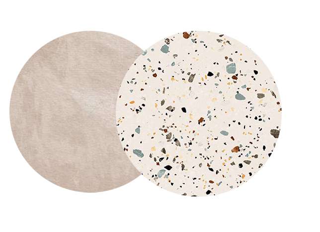 Rivestimento effetto graniglia, e rivestimento in resina- Bagno 2