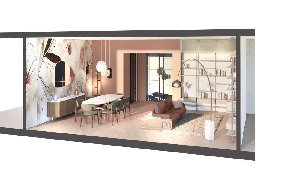 Rendering, Soggiorno- pranzo